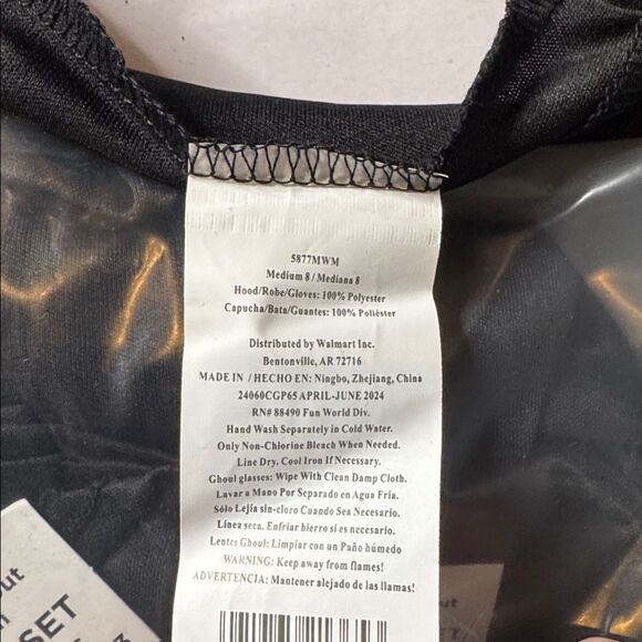 Kids Fade In and Out Phantom Halloween Costume Size M 8 NEW - Picture 8 of 9